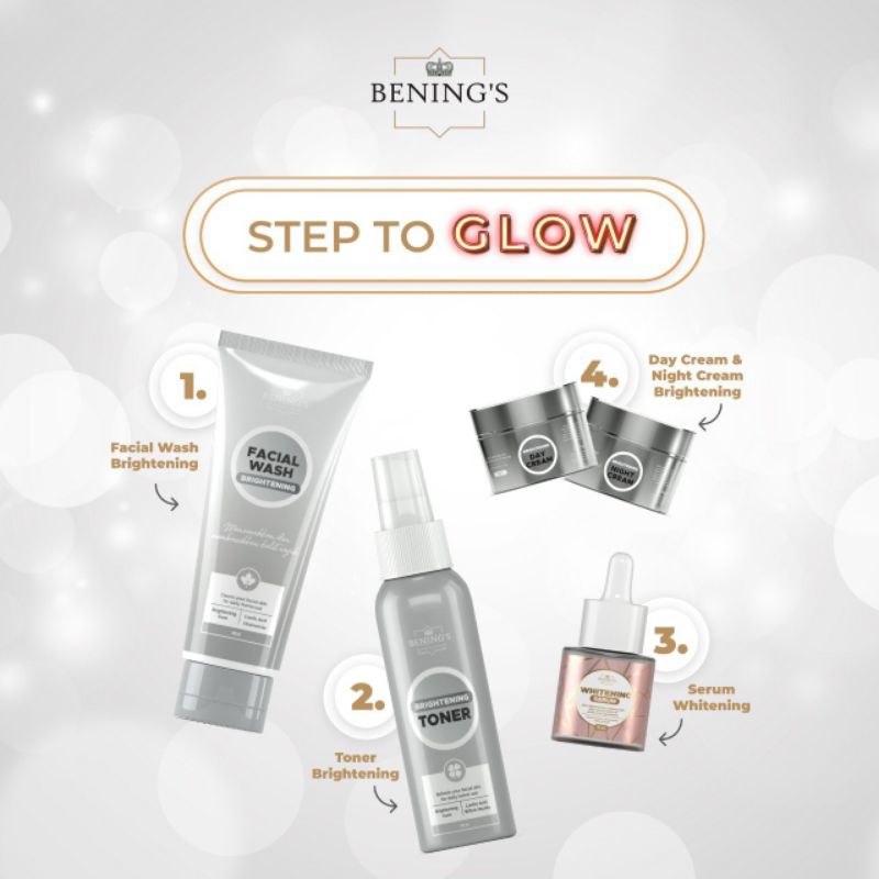 BENINGS SKINCARE DR OKY PRATAMA PAKET BRIGHTENING DENGAN SERUM | BENINGS CLINIC | BENING'S SKINCARE