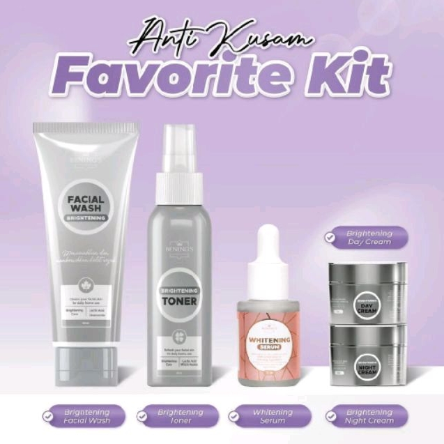 Skinmology Benings Paket 6in1 Lightening Booster Series | Skinmology Official | Bening Skincare