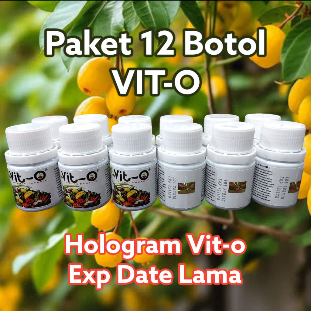 Pupuk Vit o Teknologi Jepang Bahan Organik Paket 12 Botol 50ml