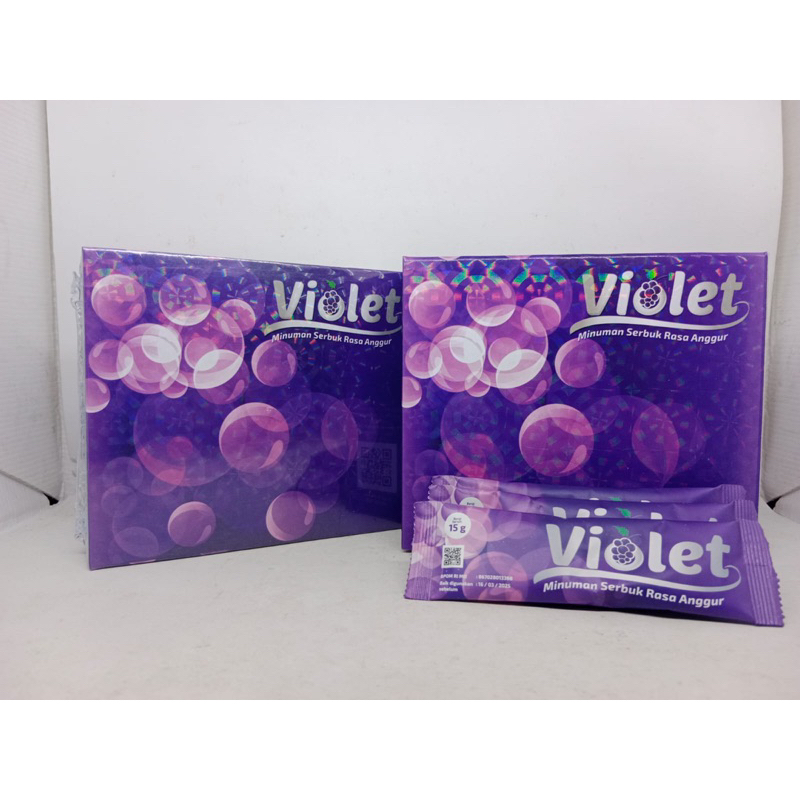 VIOLET KOLAGEN MINUMAN RASA ANGGUR KOLAGEN MINUMAN PERAWATAN KULIT MINUMAN AWET MUDA MINUMAN KOLAGEN