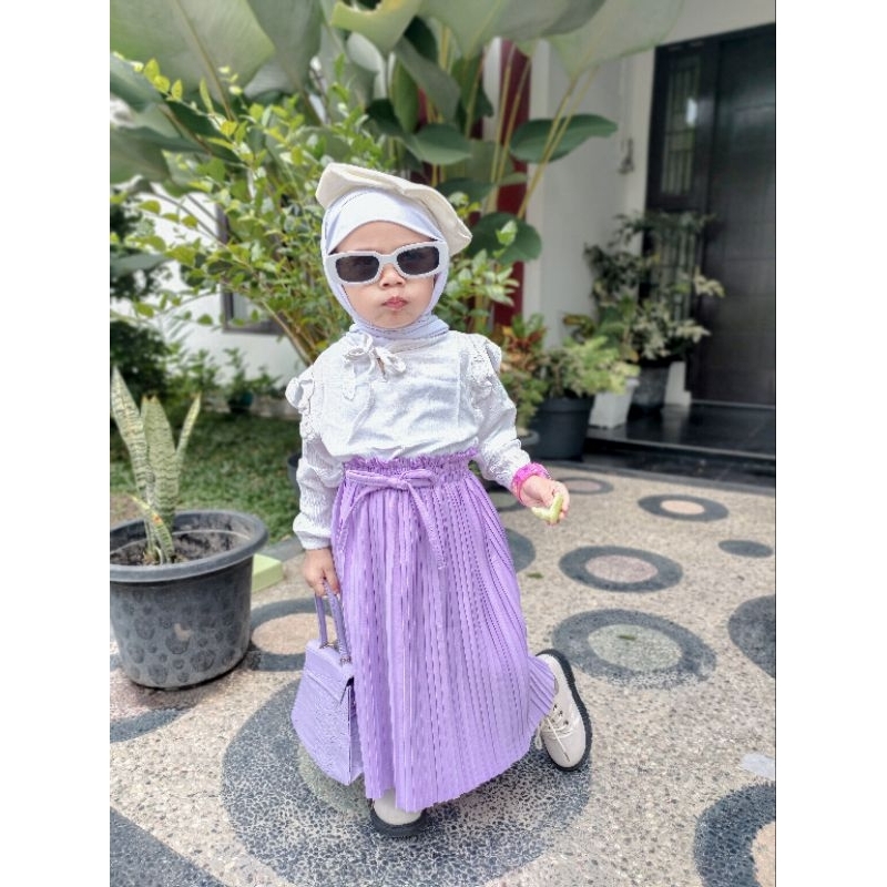 SIZE S Kulot Anak Rok Anak Plisket Premium 1 TAHUN