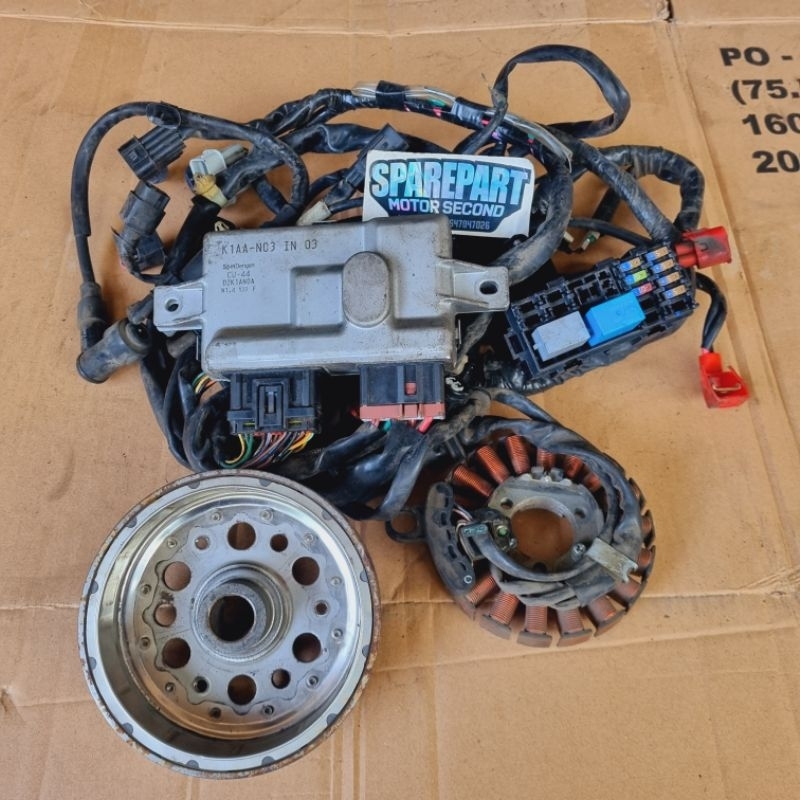 K1AA K1A N01 N02 N03 NON ISS acg double starter otomatis pengapian kelistrikan kabel body eccu ecu e