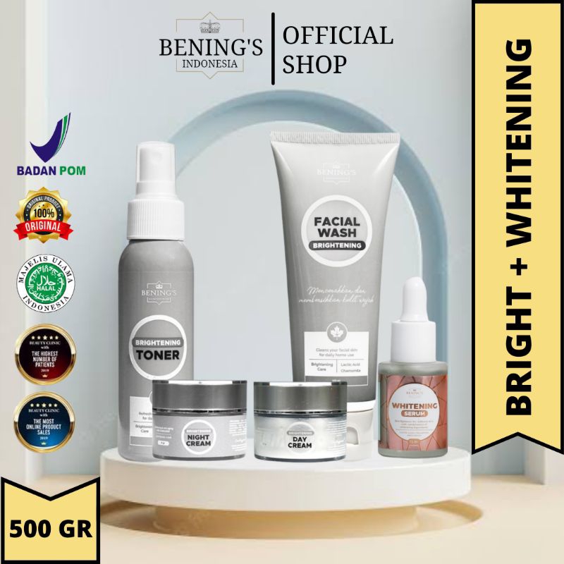 BENINGS SKINCARE DR OKY PRATAMA PAKET BRIGHTENING DENGAN SERUM | BENING SKINCARE | BENING CLINIC | BENINGS CLINIC