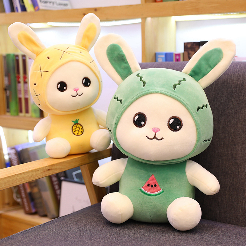 Mainan Boneka Kelinci Rabbit Telinga Panjang Plush Fruit Buah Lucu Imut Bahan Halus Lembut Cocok Buat Kado Ulang Tahun Anak