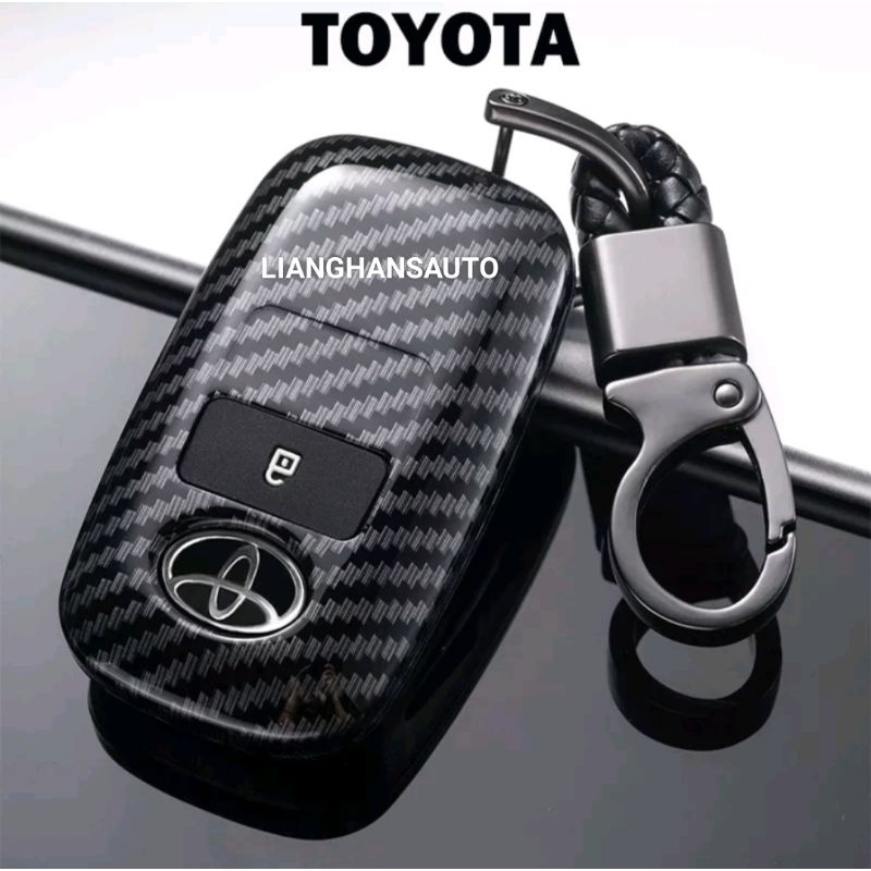 KEY CASE SARUNG REMOTE KUNCI MOBIL RAIZE ROCKY CARBON