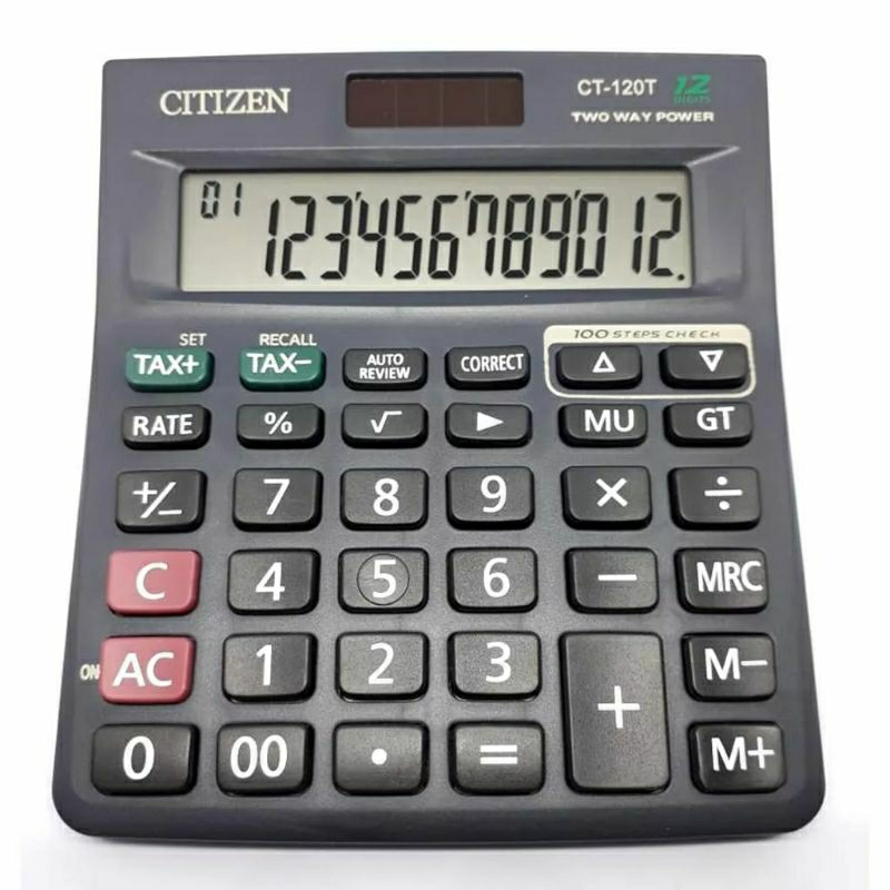 

kalkulator citizen ct 120 t calculator dagang CT 120t