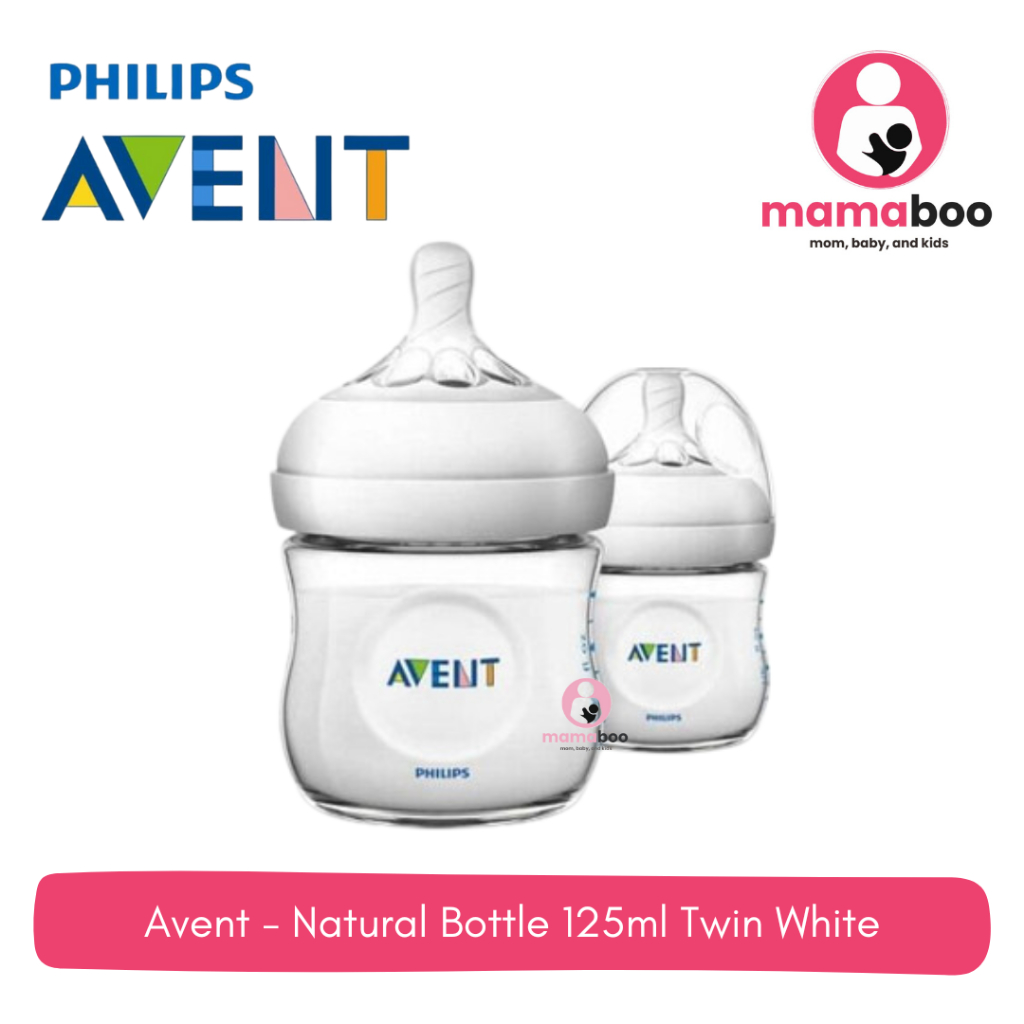 Avent -  Natural Bottle 125ml Twin White