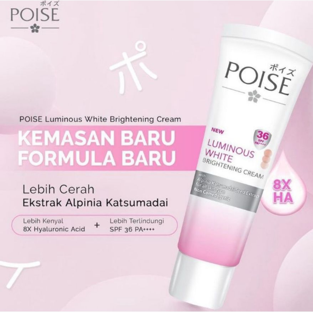 POISE LUMINOUS WHITE BRIGHTENING  CREAM 20GR