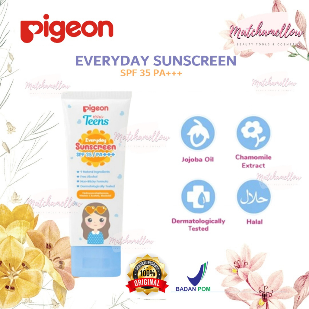 ❄️MATCHA❄️ PIGEON TEENS EVERYDAY SUNSCREEN - SPF 35 PA+++ SUNBLOCK BPOM ORIGINAL