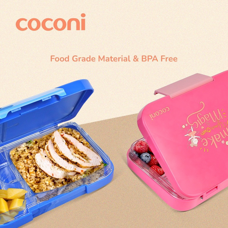 Coconi BenTo-Go Yummy Lunch Box Bento Box Kotak Bekal Makan Anak Kids Bento