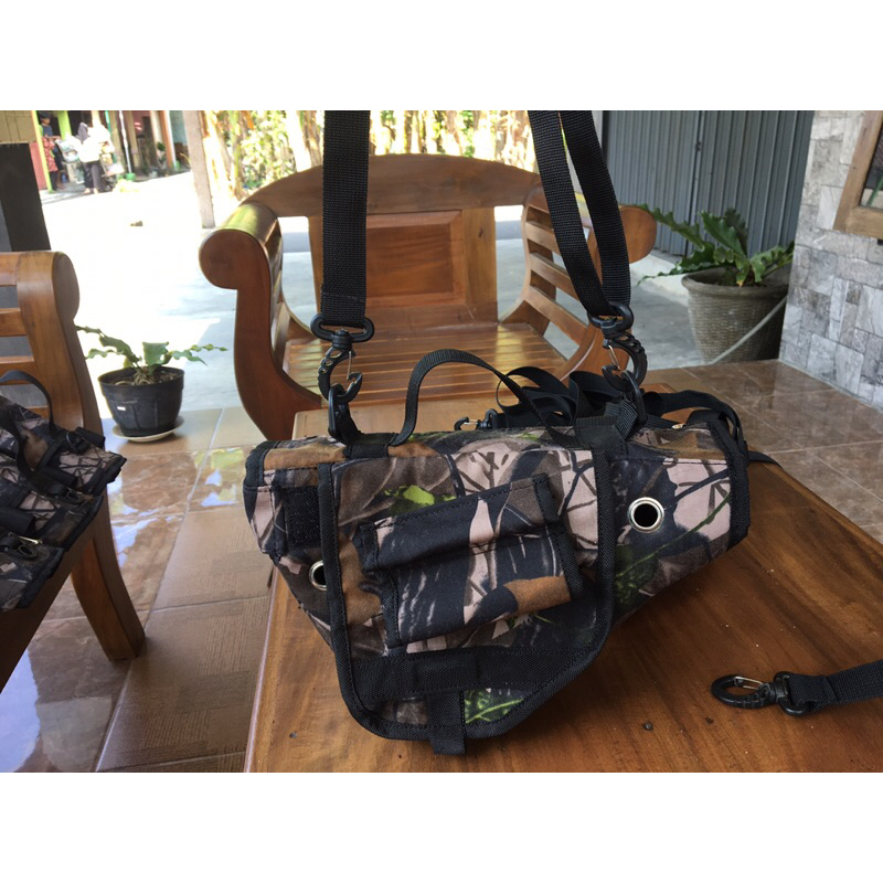 tas kiso/ ayam hutan/tas ayam hutan, bahan kain camo