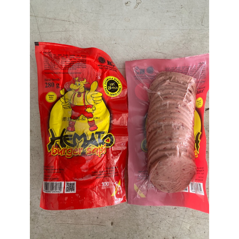 

Hemato burger sapi isi 20