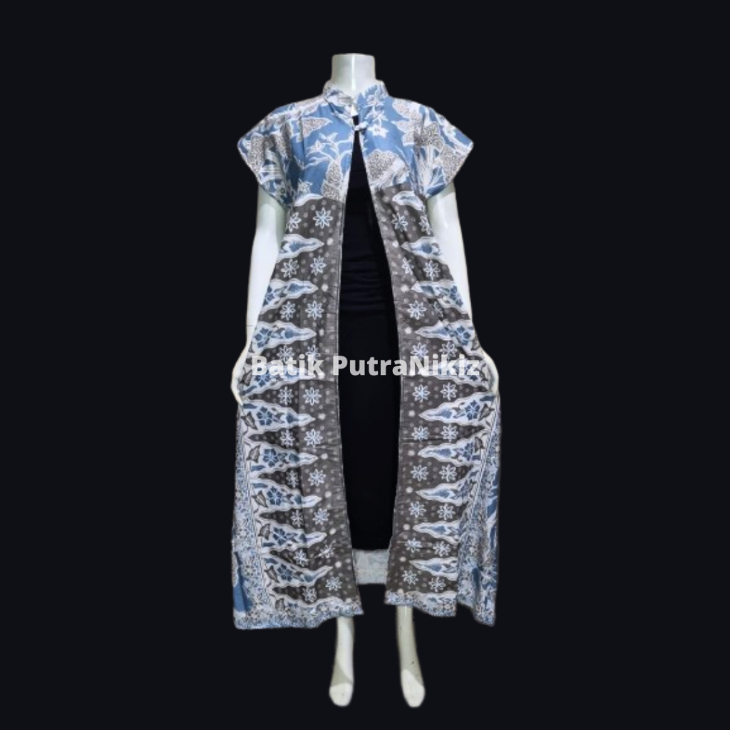Tunik Batik Setelan Atasan Yukensi Panjang Wanita Katun Modern (COD)