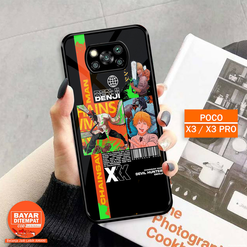 Case 2D Glossy Poco X3/X3PRO/X3NFC - Casing Hp Poco X3/X3PRO/X3NFC - MOTIF ANIME DENJI - CASE KILAU 