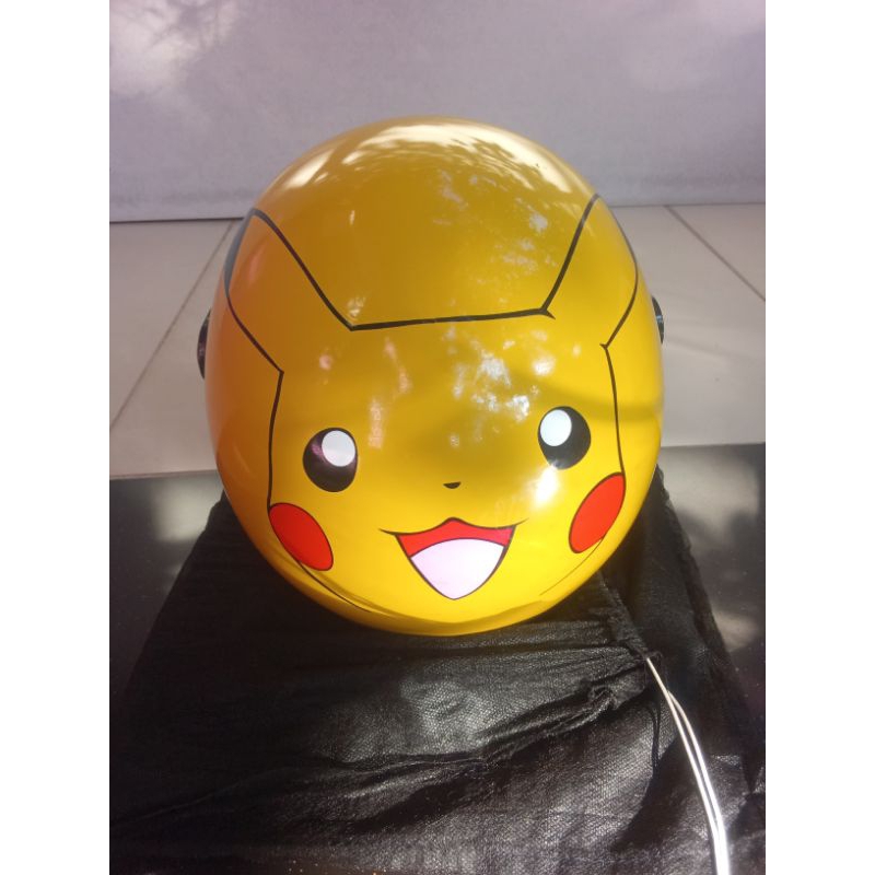 HELM BOGO DEWASA SNI PIKACHU POKEMON MEREK XYZ HELMET SIZE L