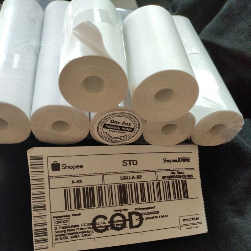

kertas Thermal stiker label 58x30