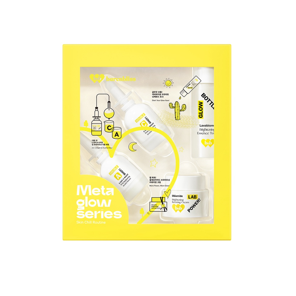 BNB barenbliss Glow Guide! Brightening Skincare Travel Kit! Meta Glow Korean Skincare Set Travel Kit.