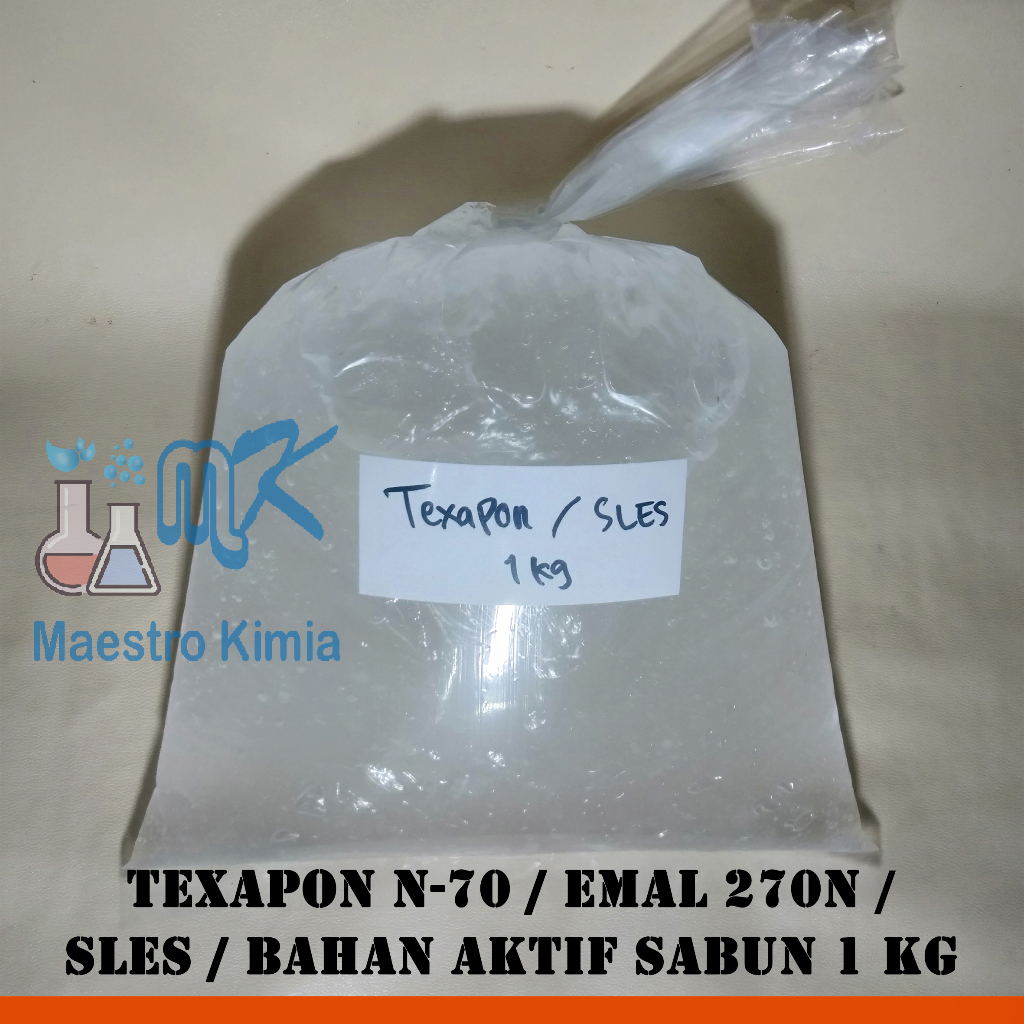 Texapon N-70 / Emal 270N / SLES / Bahan Aktif Sabun 1 Kg