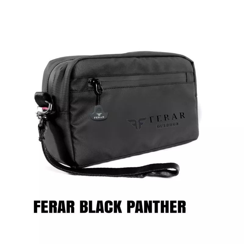 Clucthbag waterproof Ferar Black panther/Tas selempang anti air