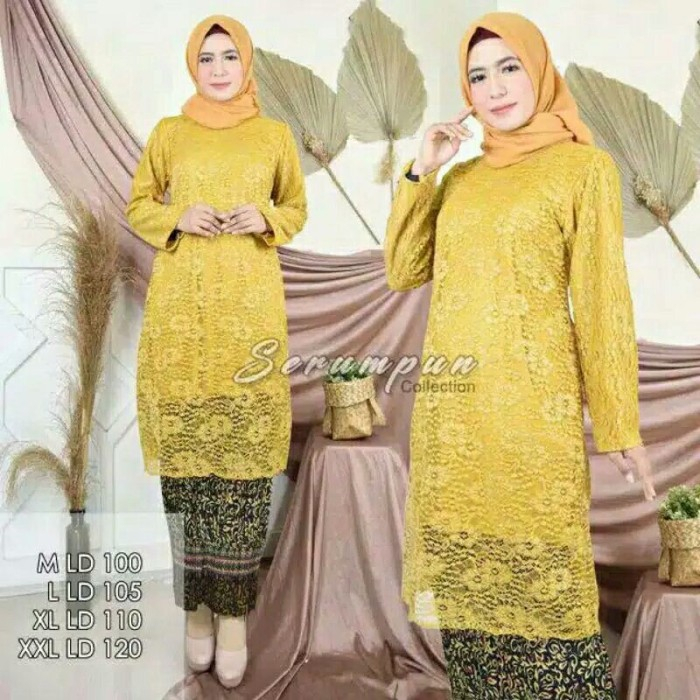 KEBAYA BESAR LD 130 /kebaya brukat modern terbaru 2023/kebaya brukat modern/RESTU IBU KEBAYA /kebaya wisuda/kebaya wisuda modern hijab/kebaya modern/kebaya modern jumbo