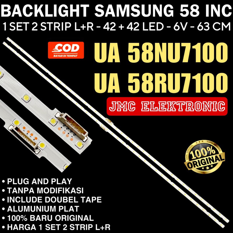 BACKLIGHT TV SAMSUNG UA58NU7100 UA58RU7100 UA 58NU7100 58RU7100 LAMPU LED BL 58 INC 58NU 58RU