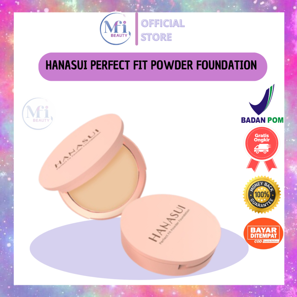 MFI - Hanasui Perfect Fit Powder Foundation All Variant | 100% ORI