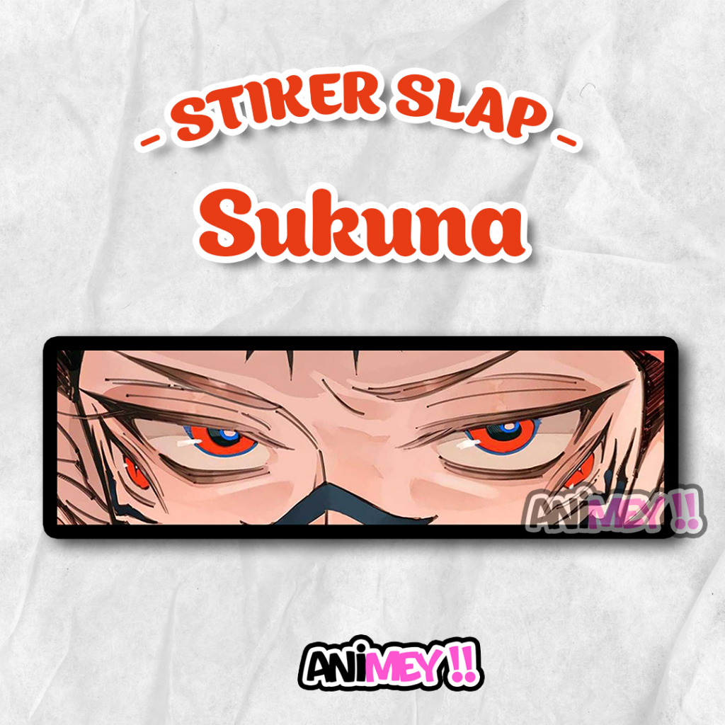 Stiker Slap Sukuna / Sticker Slap Anime Waterproof