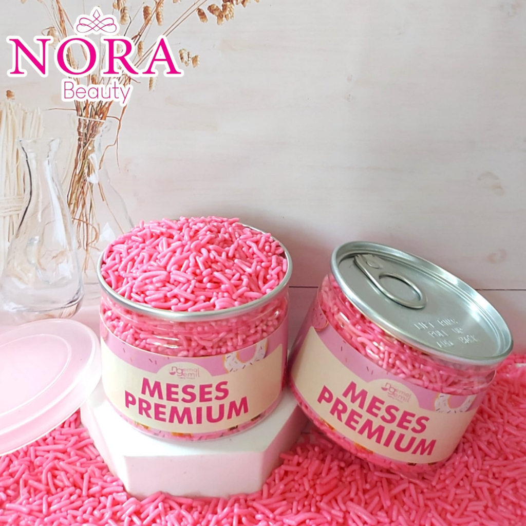 

Sprinkle Cokelat Topping Kue / Meses Butiran Warna Pink Premium Kemasan CAN Premium //murah