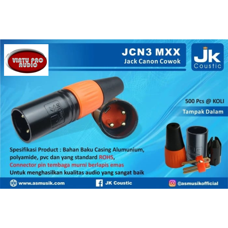 JACK CANON JK COUSTIC JCN3 MXX ORIGINAL