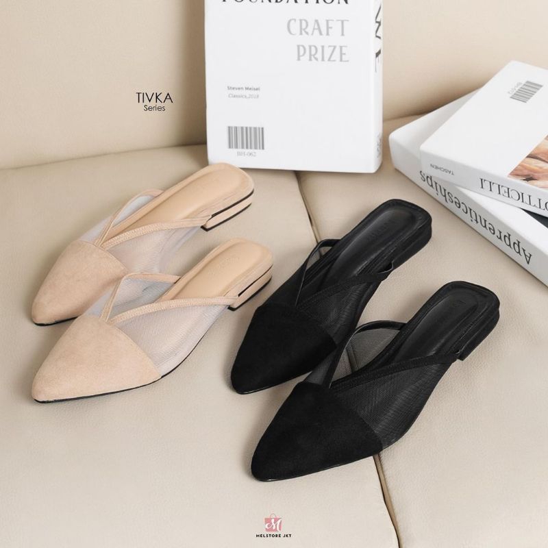 Damelia Melstore Jkt Tivka Mules Wanita Sandal Wanita