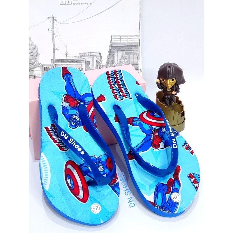 Sandal Jepit Anak laki laki Sandal Flat Anak Lucu motif Kapten Amrik New