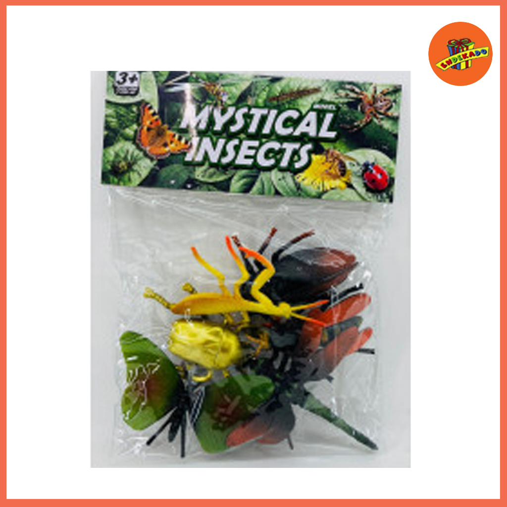 Mainan Serangga Karet Mystical Insects 6 pcs