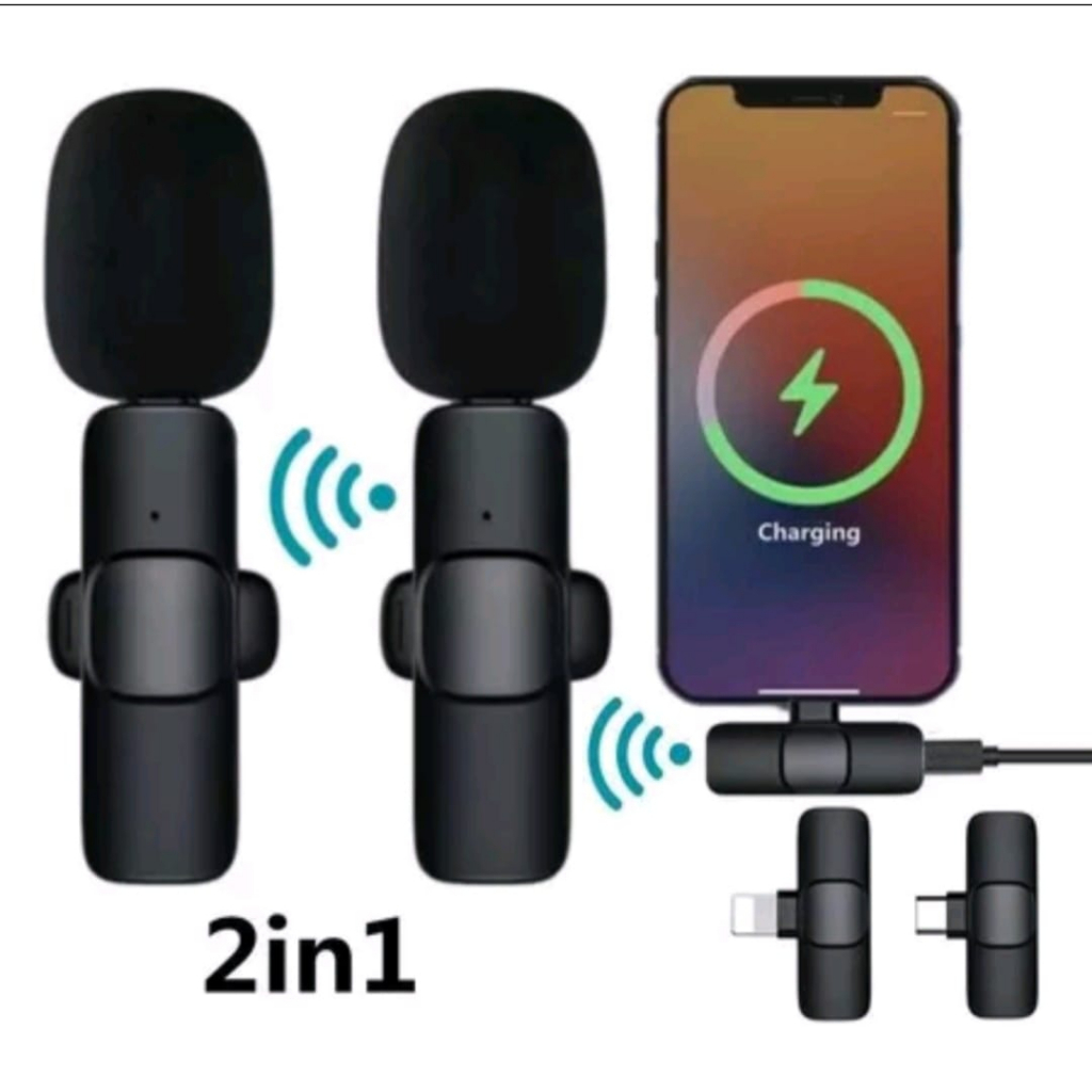 Microphone Portable Wireless Lavalier Mic USB Type C Double Microphone Original