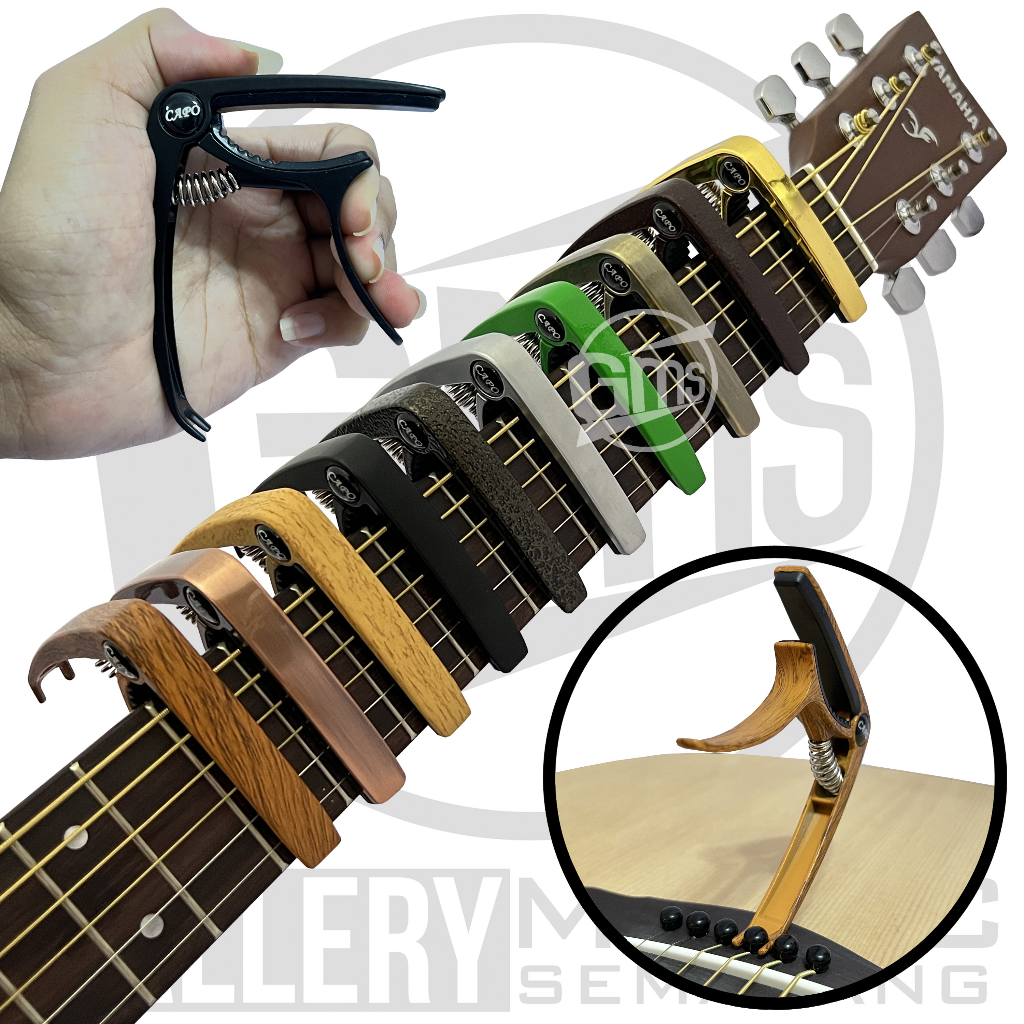 ORIGINAL!!! Guitar Capo Premium Penjepit Senar Gitar Kapo Gitar Akustik atau Elektrik Ukulele Bahan Besi Capo Gitar Akustik Elektrik