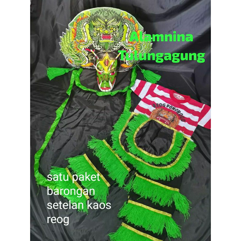 setelan kaos reog ponorogo celana barongan devil barongan