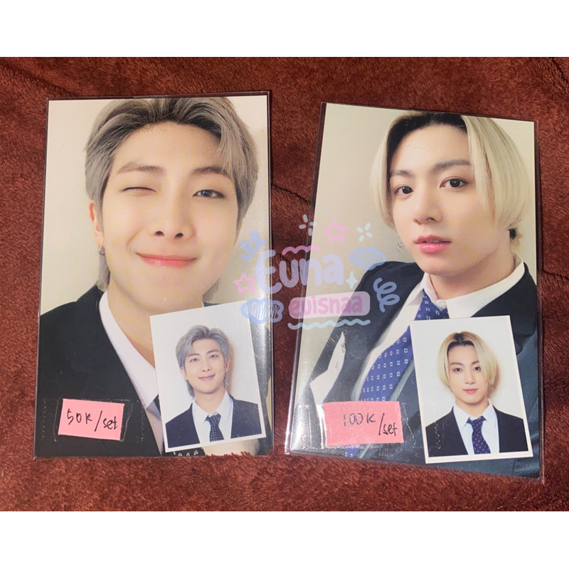 Official Postcard Photo ID Army Kit Jungkook RM BTS