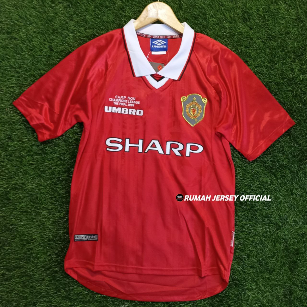 Jersey Grade Ori Retro MANCHESTER United HOME 1998/99 BAJU BOLA VINTAGE MU Murah High Quality FINAL 