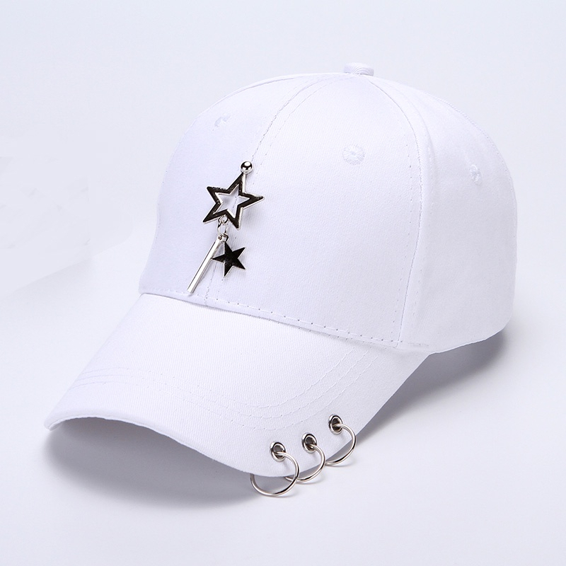KUALITAS SUPER topi anting korea topi cincin gantungan bintang topi anting bintang topi Baseball