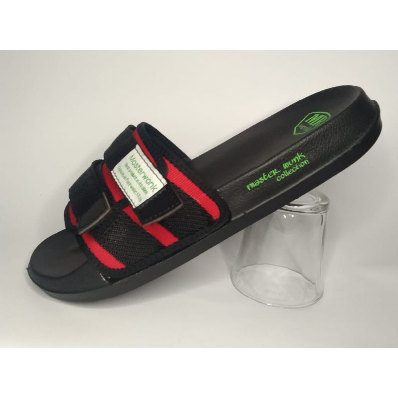 SANDAL PRIA SLIDE/SENDAL SLIP ON/SANDAL PRIA ANTI SLIP RINGAT DAN ENAK DI PAKEI