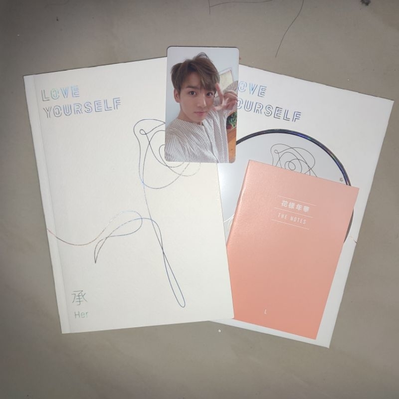 [PRELOVED/UNSEALED] ALBUM OFFICIAL BTS DENGAN PHOTOCARD (JUNGKOOK JK) - LOVE YOURSELF HER (L Ver.)
