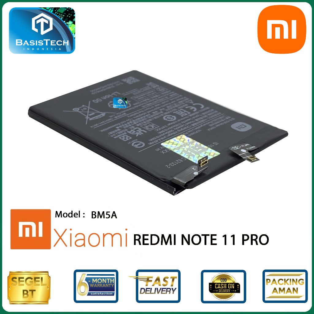 BATERAI REDMI NOTE 11 PRO BM5A - BASISTECH ORIGINAL QUALITY