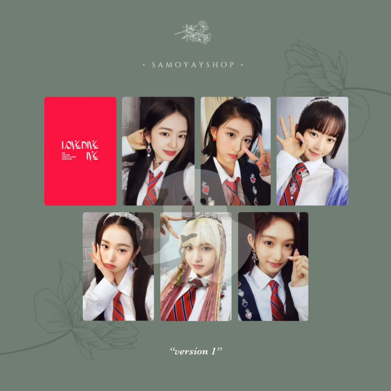 Photocard Ive Love Dive Jewel Pre-Order Benefit Pob Ktown4u Starship Square Ssq Jewel Withmuu Lucky 