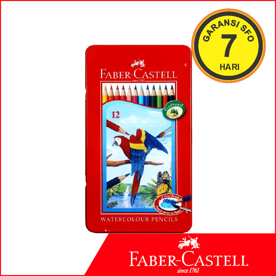 

Pensil Warna Faber Castell Watercolour isi 12 TIn Case - SFO Semarang Official