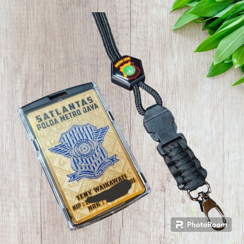 

id card peneng plat holder lanyard logo lantas polantas polri