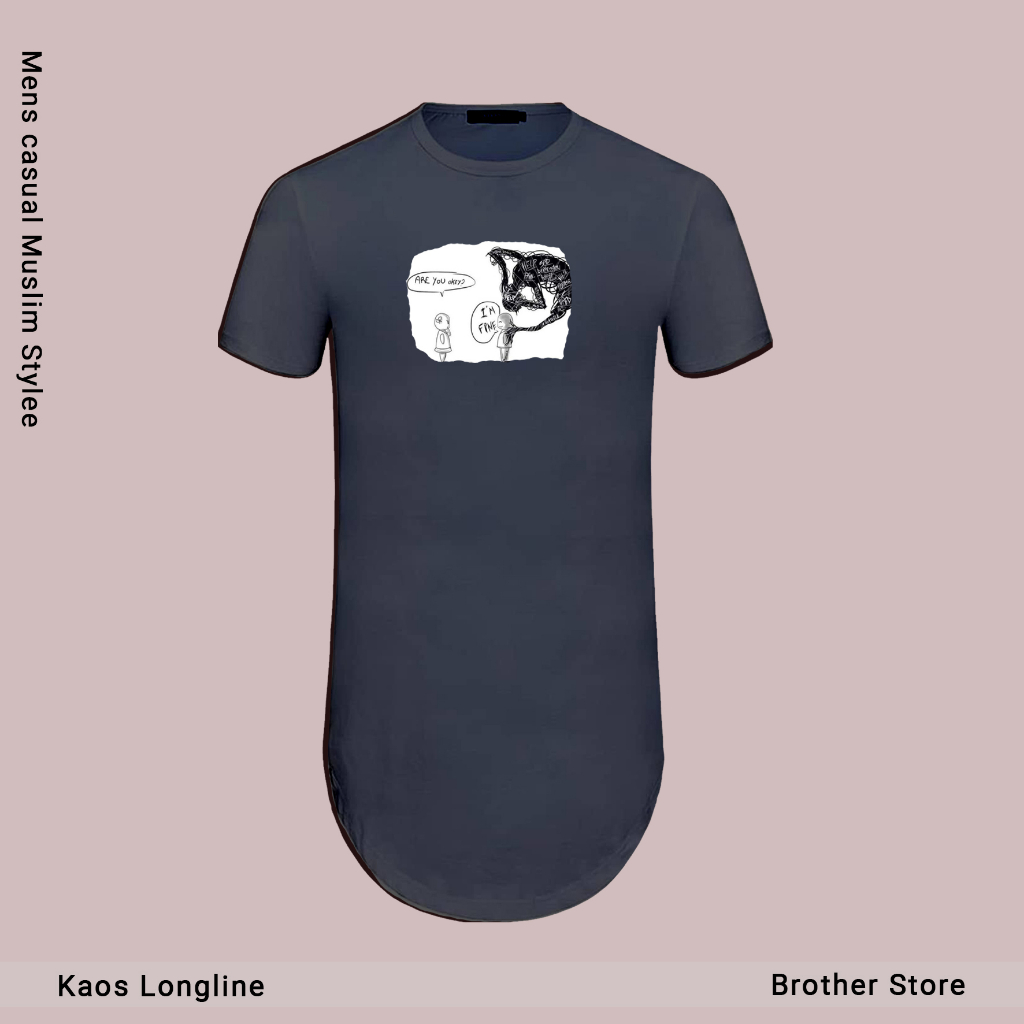 Koas Distro Longline - Koas Muslim Pria - Katun 24s Tebal - im fine Premium