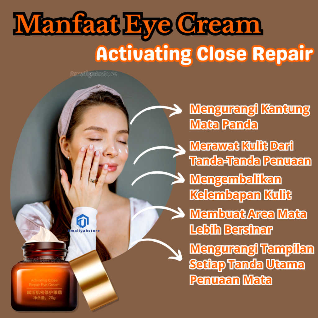 Eye Cream Obat Serum Masker Penghilang Kerutan Kantung Mata Panda Hitam Yang Kendur Ampuh Untuk Pria Dan Wanita Original