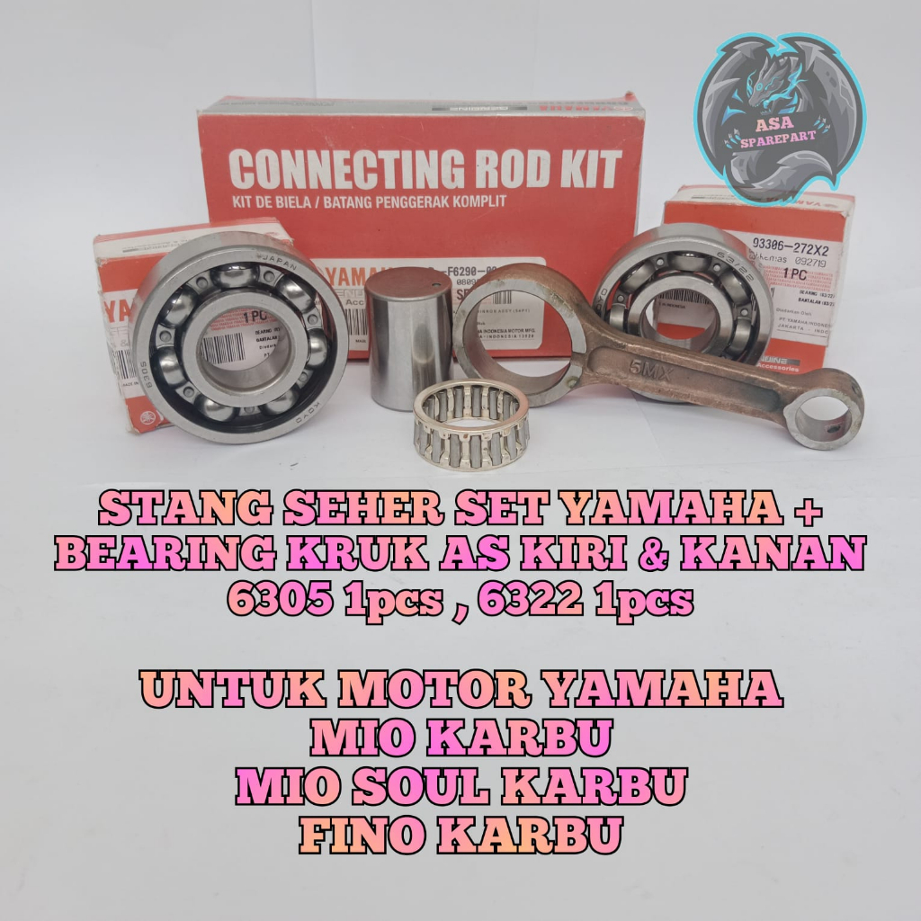 Stang Seher Set Bearing 5TL Motor Yamaha Mio Sporty , Mio Smile , Mio Soul Karbu , Fino Carbu , Nouv