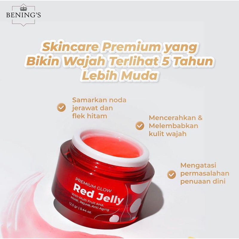 Bening's SkinCare Promo Special FREE RED JELLY Benings Clinic