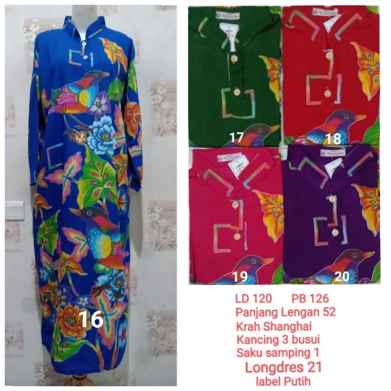 Longdres Kencana Ungu label Putih / KUP LD 19 / KUP LD 21