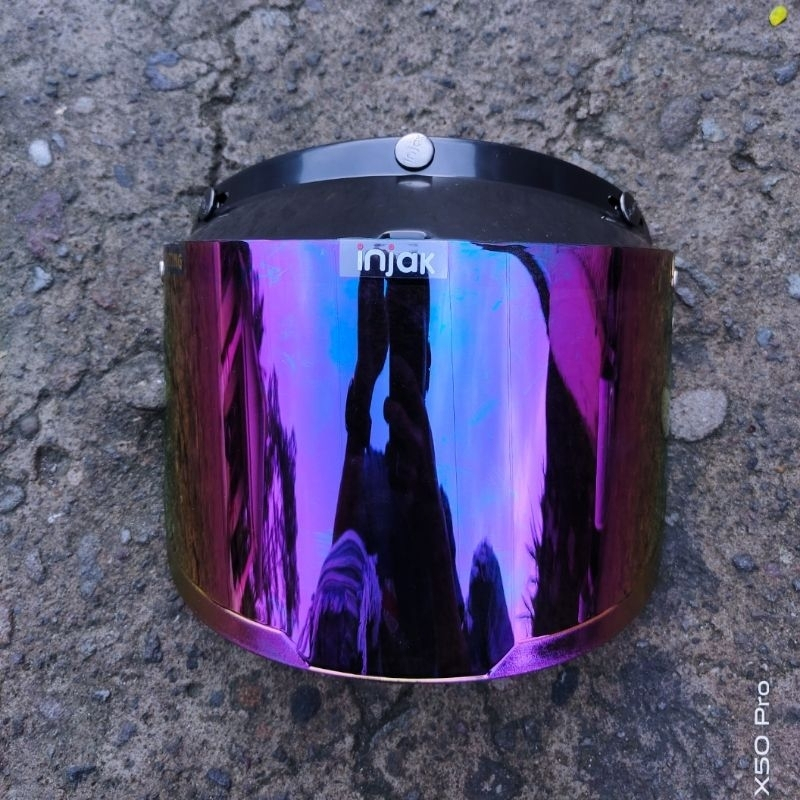 KACA DATAR HELM BOGO IRIDIUM